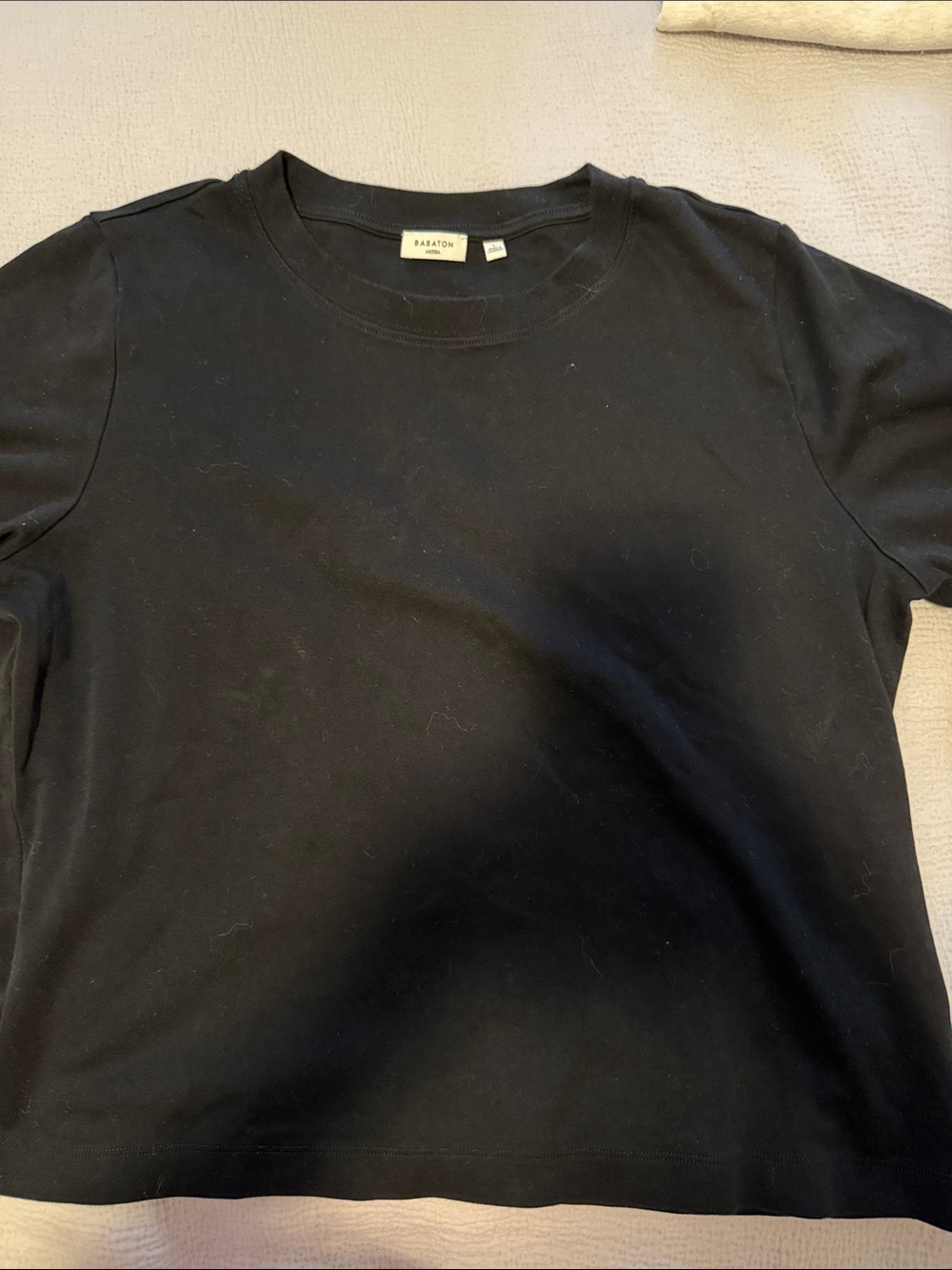 Babaton function Black Short-Sleeve Crewneck T-Shirt